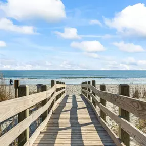 Just a short walk or quick golf cart ride to Cherry Grove Beach