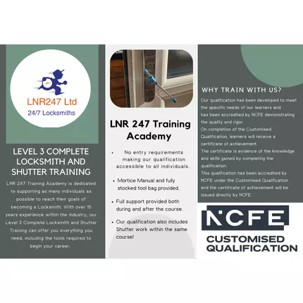 Logo from LNR 247 Locksmiths & Training Academy