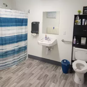 Shower and Restroom Facilities at Sweat Reno