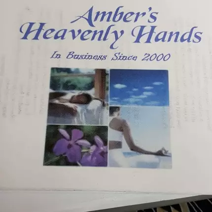 Logotyp från Amber's Heavenly Hands