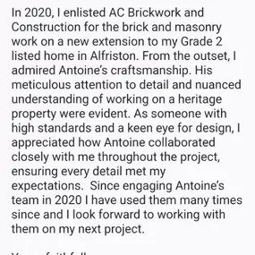 Bild von AC Brickwork & Construction Ltd