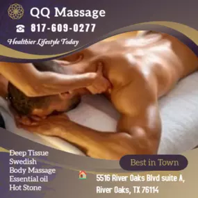 The full body massage targets all the major areas of the body that are most subject to strain and
discomfort including the neck, back, arms, legs, and feet. 
If you need an area of the body that you feel needs extra consideration, 
such as an extra sore neck or back, feel free to make your massage therapist aware and
they will be more than willing to accommodate you.