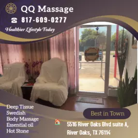 Our traditional full body massage in River Oaks, TX
includes a combination of different massage therapies like 
Swedish Massage, Deep Tissue,  Sports Massage,  Hot Oil Massage
at reasonable prices.