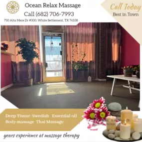 Our traditional full body massage in White Settlement, TX
includes a combination of different massage therapies like 
Swedish Massage, Deep Tissue,  Sports Massage, Hot Oil Massage
at reasonable prices.