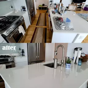 Kitchen Cleaning Before and After