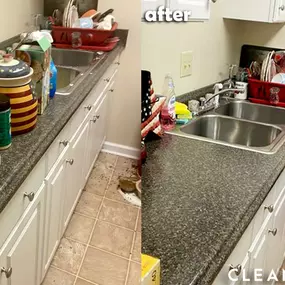 Kitchen Cleaning Before and After