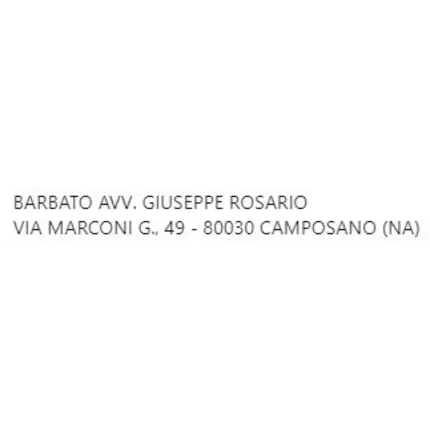 Logotipo de Barbato Avv. Giuseppe Rosario