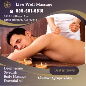 The full body massage targets all the major areas of the body that are most subject to strain and
discomfort including the neck, back, arms, legs, and feet. 
If you need an area of the body that you feel needs extra consideration, 
such as an extra sore neck or back, feel free to make your massage therapist aware and
they will be more than willing to accommodate you.