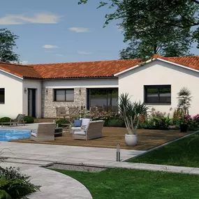 Maison moderne piscine Limousin
