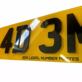 Bild von BDK Legal Number Plates