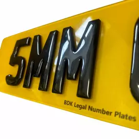 Bild von BDK Legal Number Plates