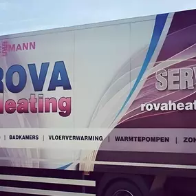 Vrachtwagen van Rova Heating