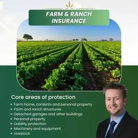 When was the last time you reviewed your policy? Let us help you find the right coverage to shield your farm and ranch property. Contact us today for a quote!