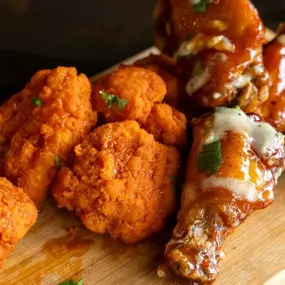 Crispy on the outside, juicy on the inside—our wings are Crazy good!