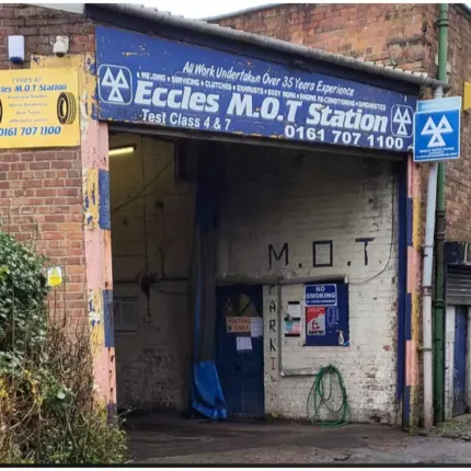 Logo from Eccles MOT Station