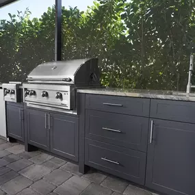 Outdoor kitchen cabinets