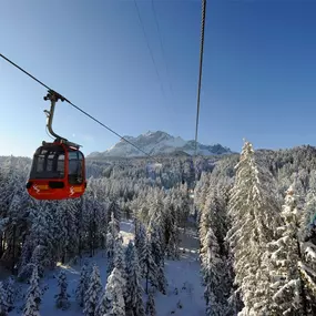 Panorama-Gondelbahn im Winter