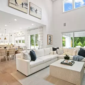 Expansive two-story great rooms