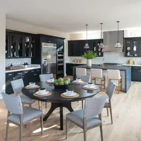 Gourmet kitchens with casual dining areas and an abundance of storage space