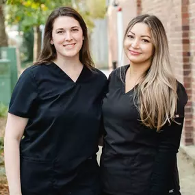 Say hello to two of our outstanding dental assistants at ECJ Dentistry in Downtown Jacksonville