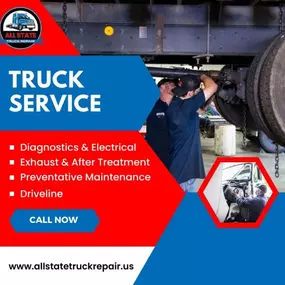 Allstate Truck Repair offers comprehensive truck repair services to keep your vehicles running smoothly and reliably. Our skilled team is dedicated to ensuring that all repairs enhance performance and safety, getting your truck back on the road promptly. Trust Allstate Truck Repair for dependable service that supports your truck’s longevity and efficiency.