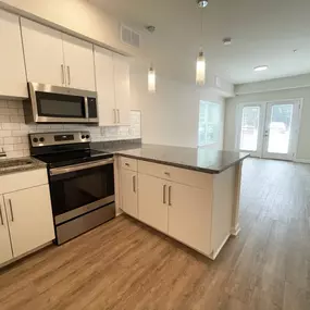 Kitchen and living area