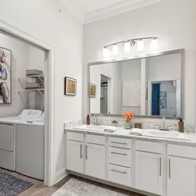 Oversized Bathroom with Double-Sink Vanity