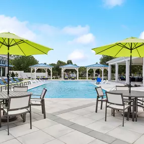 Resort-Inspired Swimming Pool with Covered Pavilion & Reservable Cabanas