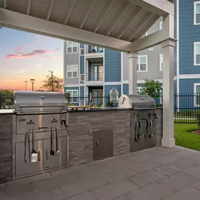 Sizzling Outdoor Grilling Station