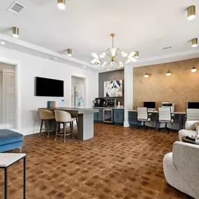 Lifestyle Lounge - Fully Equipped Business Center with Coworking Stations, a Computer Access, On-demand Printer, & Coffee Station