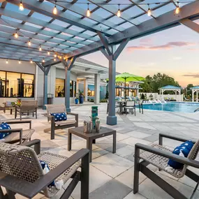 Poolside Pergola & Seating Area
