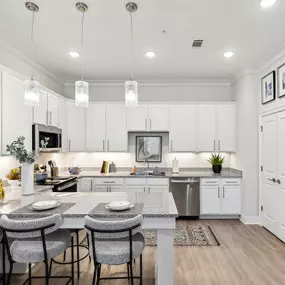 Gourmet Chef-Inspired Kitchen with Modern, Stainless Steel, & All-Electric Appliances