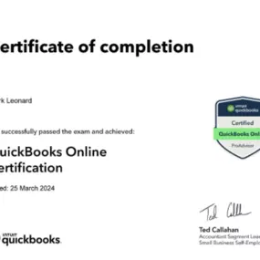 Quickbooks Certification