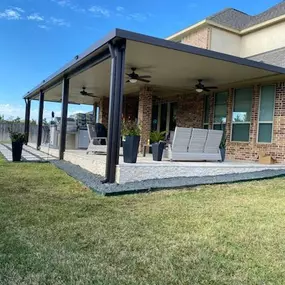 Custom Covered Patio in Houston Texas