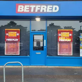 Betfred Shop Front with window screens