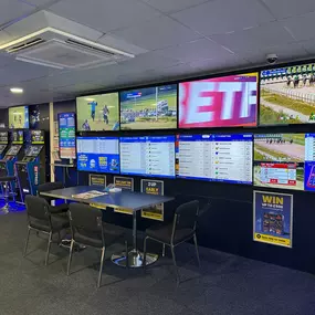 Betfred in shop gantry