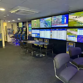Betfred in shop gantry