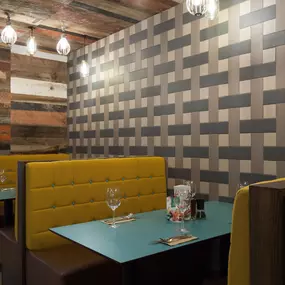 Stylish interior dining space at Zizzi Hull.