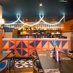 Warm Zizzi Stratford-upon-Avon interior mixing rustic charm and modern flair.
