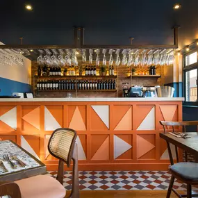 Warm Zizzi Stratford-upon-Avon interior mixing rustic charm and modern flair.