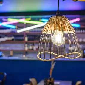 Contemporary dining interior at Zizzi The Strand (West End) with creative design and warm atmosphere.