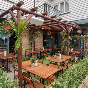 Seaside Zizzi Whitstable exterior with nautical charm and welcoming  entrance featuring outdoor dining area