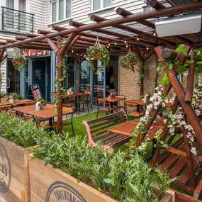 Seaside Zizzi Whitstable exterior with nautical charm and welcoming  entrance featuring outdoor dining area
