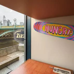 Zizzi Bankside, riverside view across the Thames.