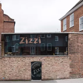 Zizzi Worcester exterior with historic charm and modern signage.