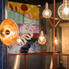 Stylish interior dining space at Zizzi Leicester Fosse Park.