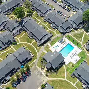 Aerial view at Townhomes at Gateway in Bensalem, PA