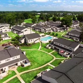 Aerial view at Townhomes at Gateway in Bensalem, PA