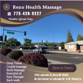 Here at Reno Health Massage, we love being a part of helping 
taking part in peoples wellness and a better life.