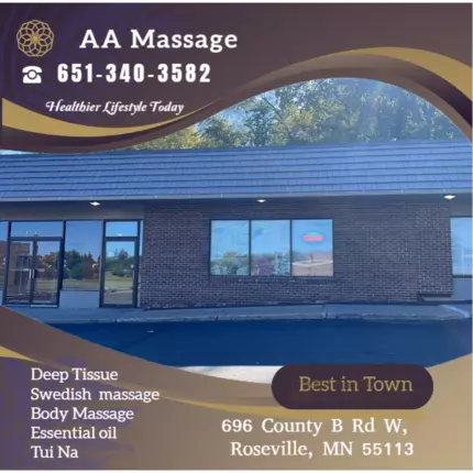 Logo de AA massage